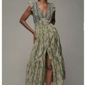 The Peregrine Midi Dress Anthropologie NWT
